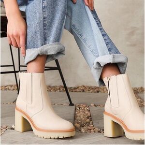 Oasis Society Anastasia Heeled Chelsea Ankle Boots NEW